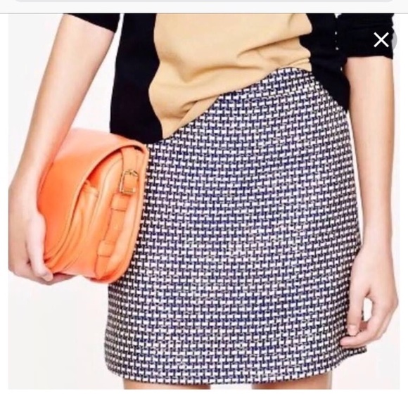 NWOT J. Crew metallic tweed mini skirt - Picture 1 of 6